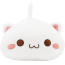 White Open Eyes Cat Plush Toy 35cm 13.77inches