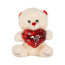 Valentines Love Bear with Shiny Heart Plush Multiple Sizes