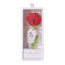 Knitted Carnation Flower With LED Mother's Day Graduation Gift In Clear Box 27cm 10.62inches Pink Red Purple