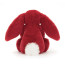 Jellycat Bashful Luxe Bunny Scarlett Medium Soft Stuffed Plush 31cm 12.2inches