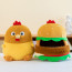 Chicken in Burger Costume Funny Soft Stuffed Plush Multiple Sizes
