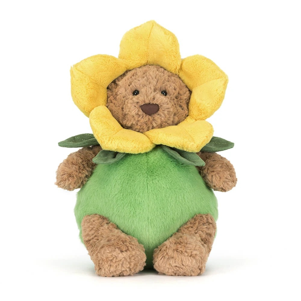 Jellycat Bartholomew Bear Daffodil Outfit Soft Stuffed Plush 26cm 10.2inches