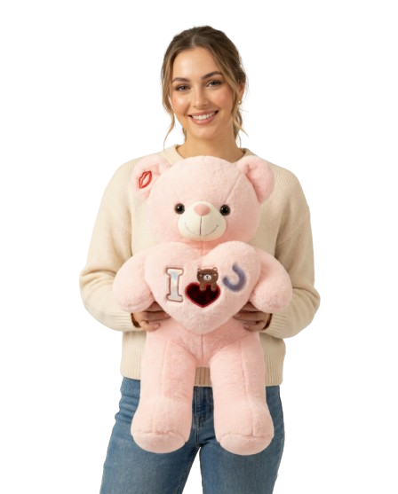 Valentines Love U Teddy Bear Soft Stuffed Plush 55cm 21inches