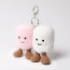 Jellycat Amuseables Pair Of Marshmallows Bag Charm 13cm 5.11inches