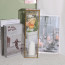 Rose Flower Bouquet Multi Color Mother's Day Graduation Gift In Clear Box 32cm 12.6inches Pink Capuccino Cream Purple