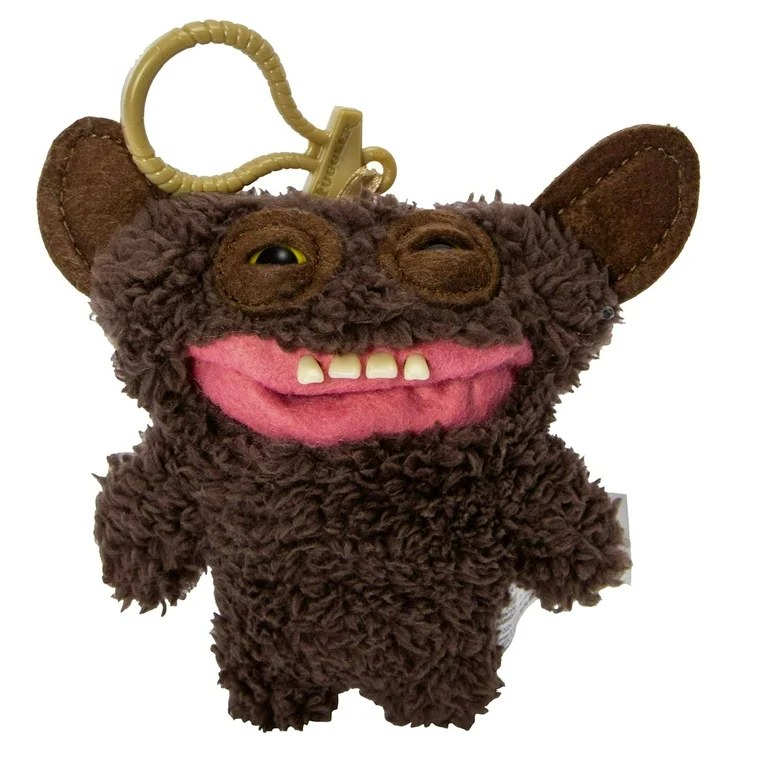 Zuru Fuggler Grin Grin Brown Plush Keyring Keychain 12cm 4.7inches
