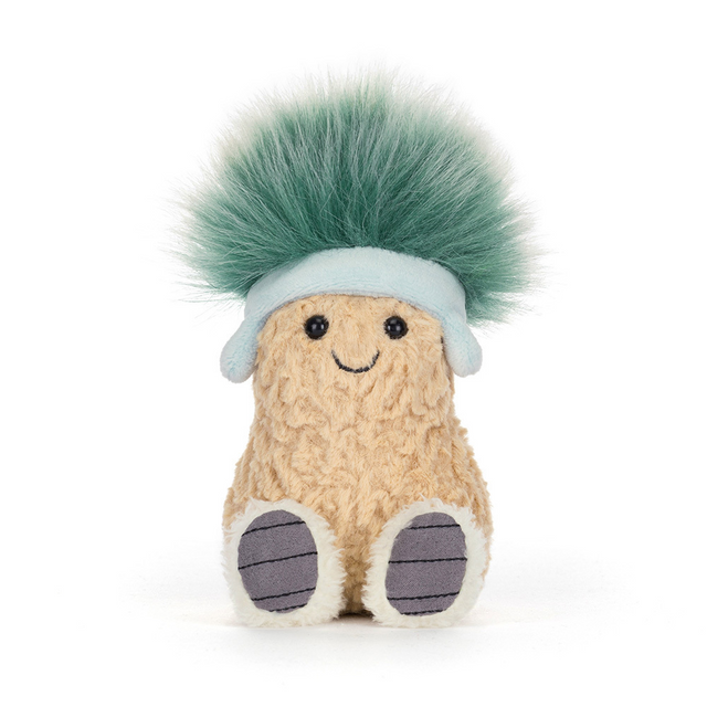 Jellycat Amuseables Peanut 'Après Ski' Soft Stuffed Plush 15cm 6inches