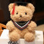 Fluffy Graduation Bear with Congrats Scarf Soft Stuffed Plush 23cm 9 inches Yellow Blue Pink Red