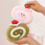 Cute Strawberry Swiss Cake Roll Plush Toy 14cm 5.5inches