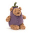 Jellycat Bartholomew Bear Aubergine Soft Stuffed Plush 26cm 10.23inches