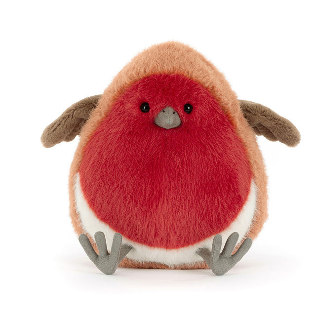 Jellycat Plum Robin Soft Stuffed Plush 18cm 7inches