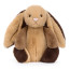Jellycat Bashful Patchwork Brown Bunny Soft Stuffed Plush 31cm 12.2inches