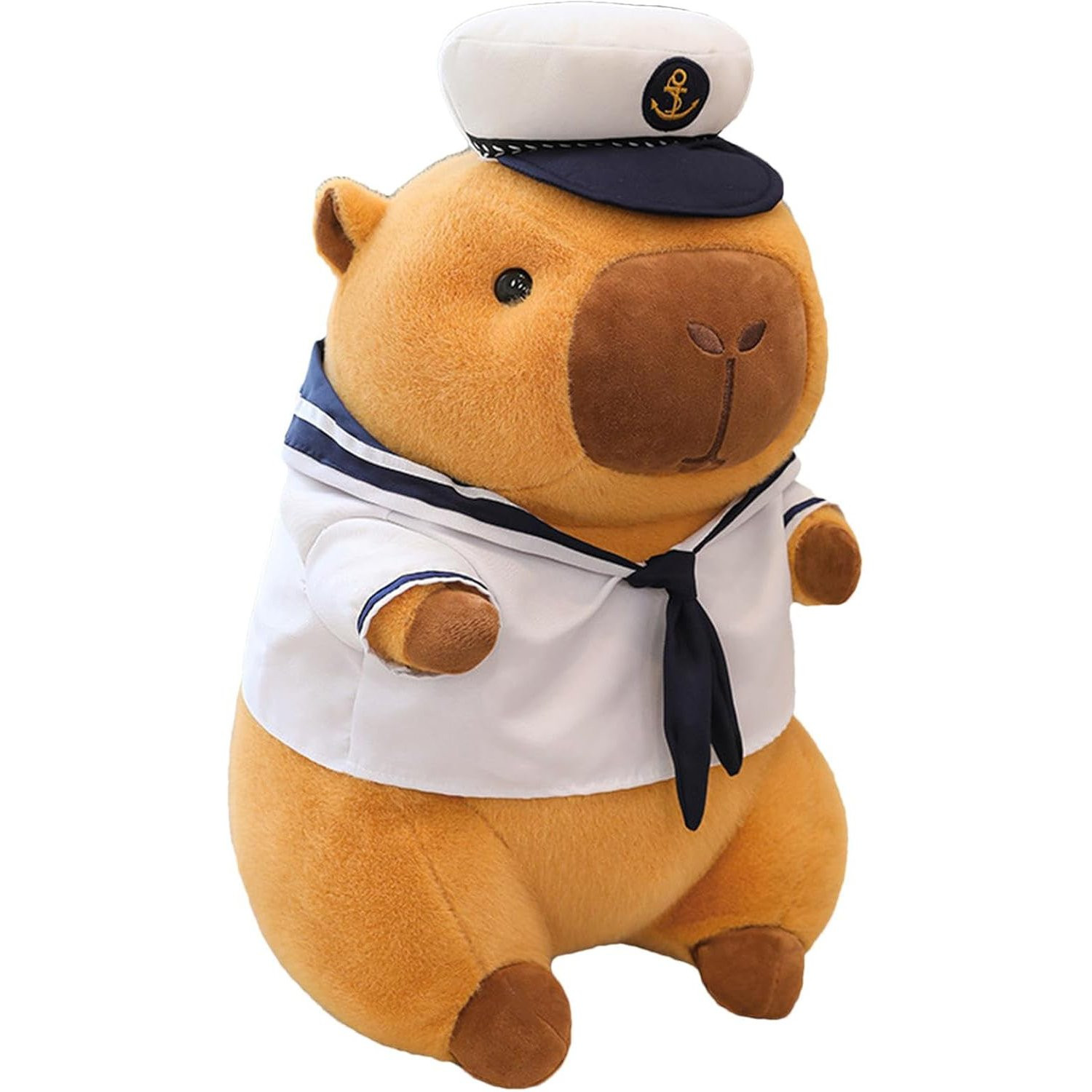 Cute Capybara in Sailor Costume Soft Stuffed Plush Multiple Sizes