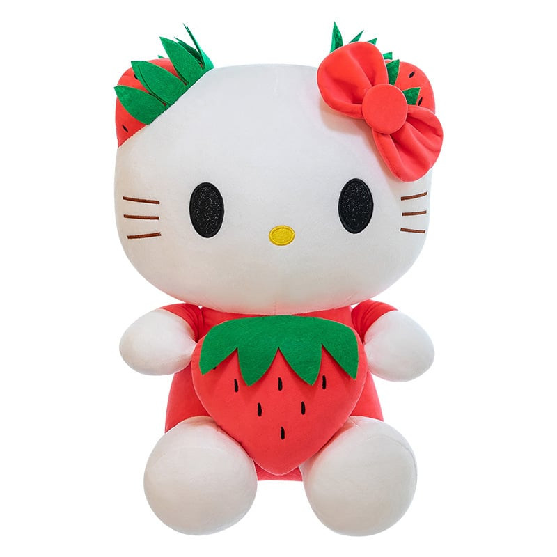 Hello Kitty Strawberry Red Soft Stuffed Plush Multiple Sizes