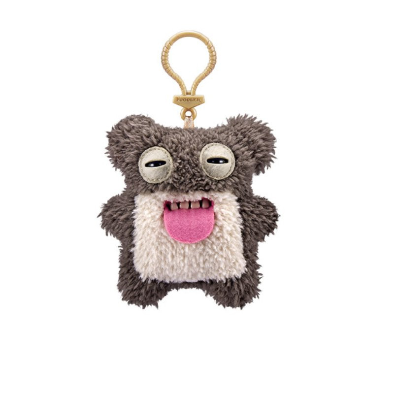 Zuru Fuggler Wave 5 Scaresome SQ Bear Brown Underwear Plush Keyring Keychain 12cm 4.7inches