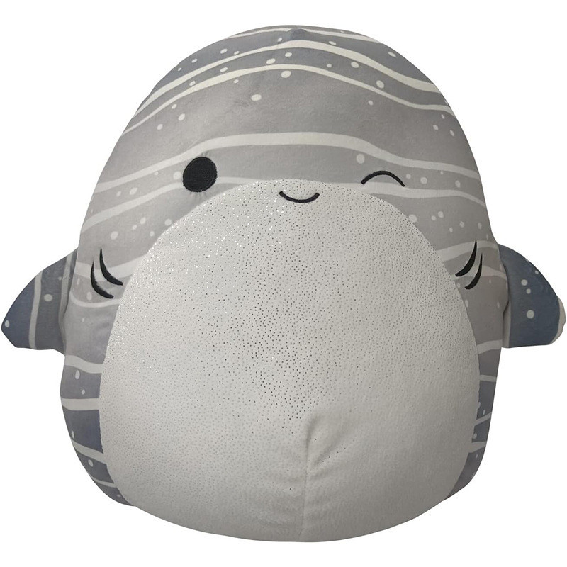 Squishmallows Grey Whale Shark Soft Stuffed Plush 35cm 13.7inches