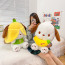Sanrio Pochacco Holding Banana Soft Stuffed Plush Multiple Sizes