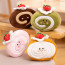 Cute Strawberry Swiss Cake Roll Plush Toy 14cm 5.5inches