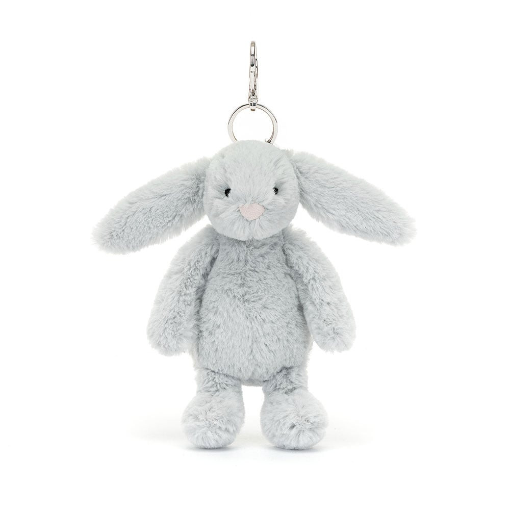 Jellycat Bashful Silver Bunny Bag Charm 13cm 5 inches
