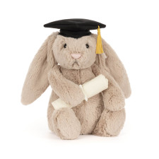 Jellycat Bashful Bunny Graduation Outfit Soft Stuffed Plush 31cm 12.2inches
