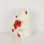 Valentines White Love Heart Ribbon Bear Plush Multiple Sizes