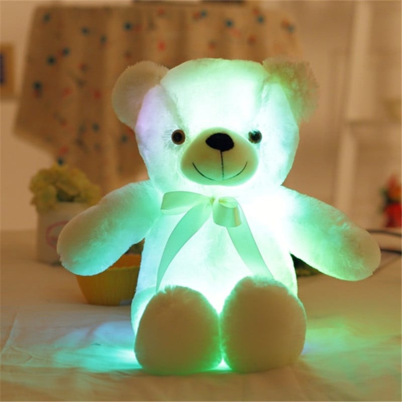 White Glowing Teddy Bear Plush Toy 50cm 16.98inches