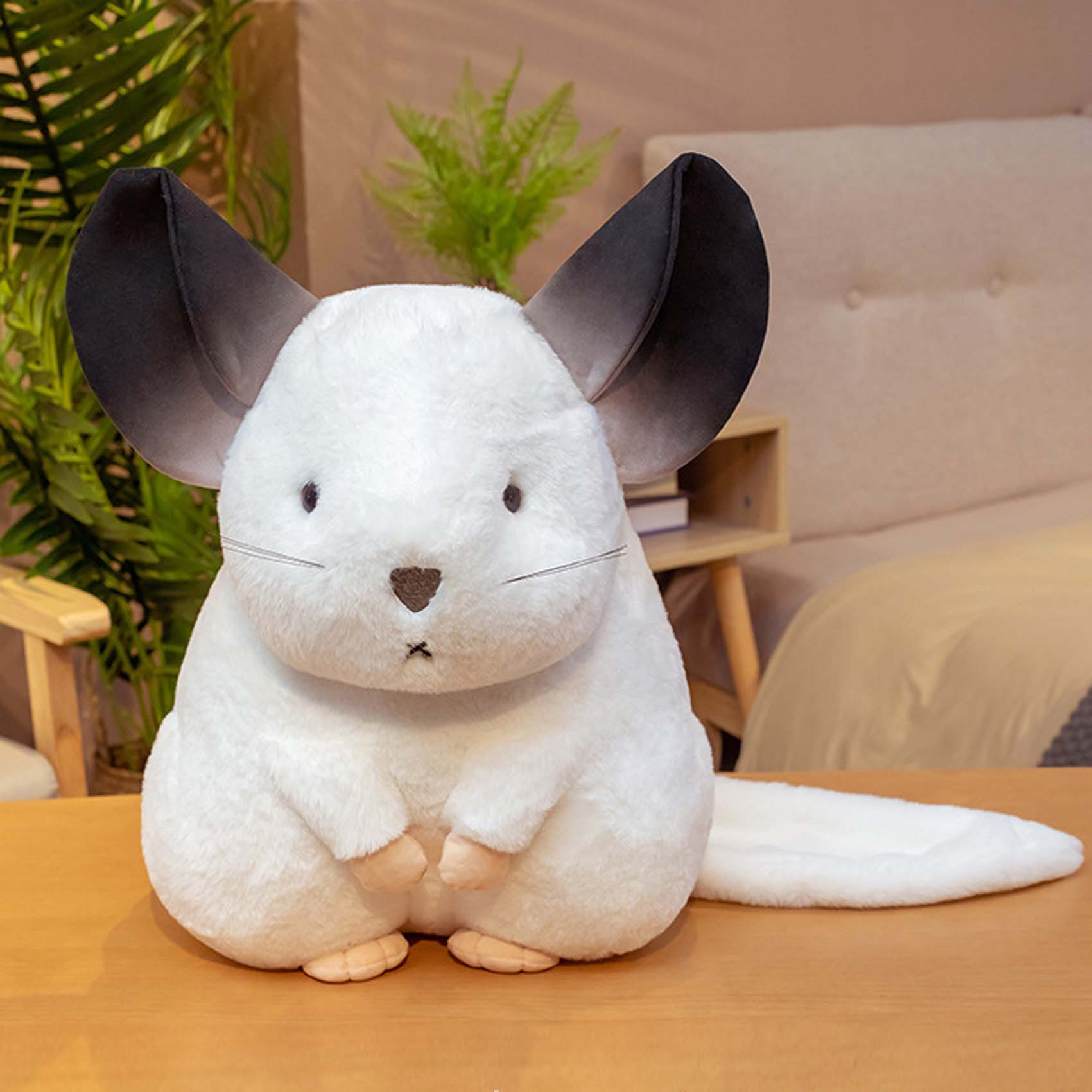 White Hamster Plush Toy 25cm 9.8inches