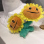 Plants vs Zombies Twin Sunflower Plush Toy 20cm 8inches