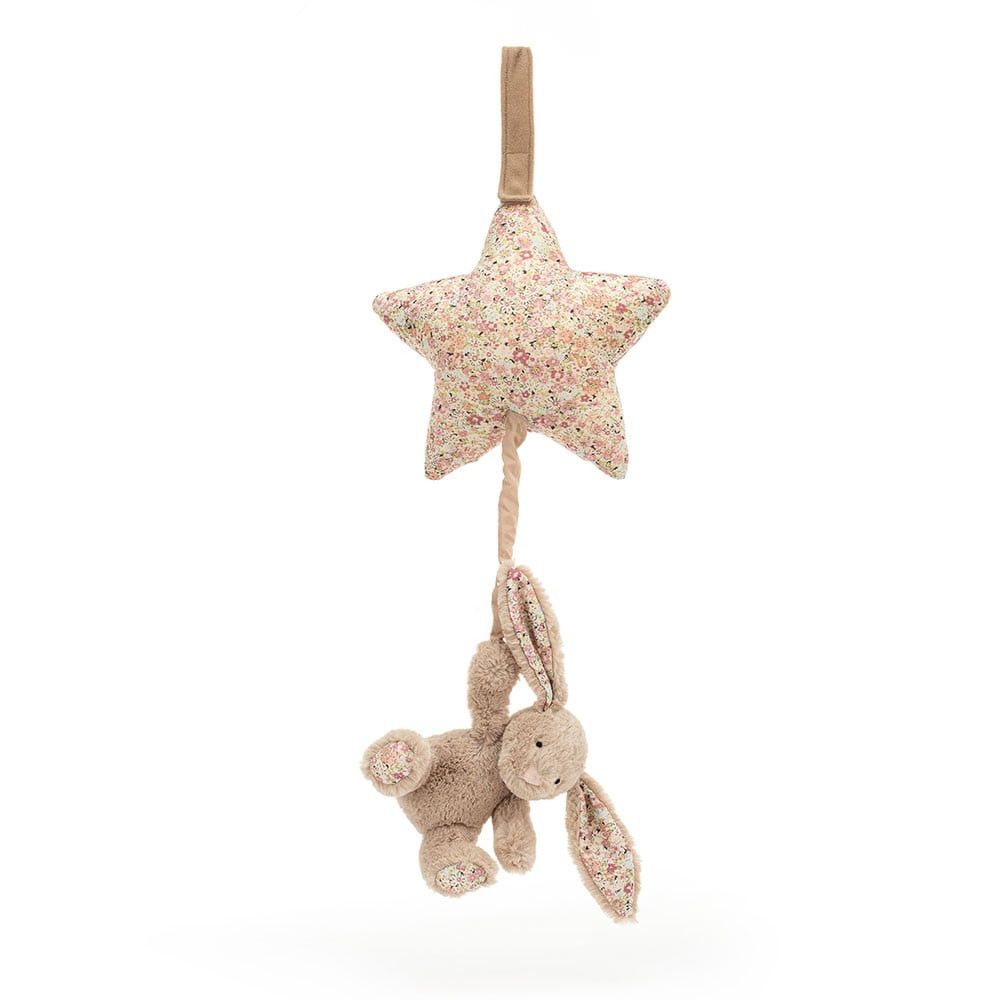 Jellycat Blossom Bea Beige Bunny Musical Pull 28cm 11.02inches