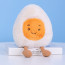 Happy Boiled Egg Plush Toy 23cm 9.1inches