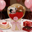 Valentine's Day Highland Cow Heart Plush Bouquet 33cm 13inches