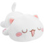 White Closed Eyes Cat Plush Toy 50cm 16.98inches