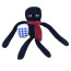 Minecraft Red Scarf Dice Enderman Plush Toy