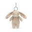 Jellycat Blossom Beige Bunny Bag Charm 17cm 6.69inches