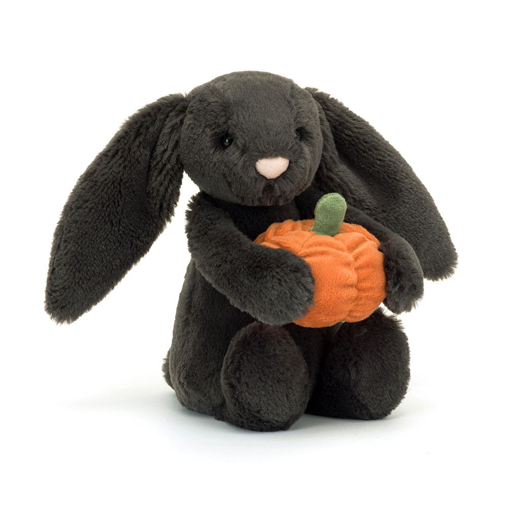 Jellycat Amuseables Bashful Pumpkin Bunny Soft Stuffed Plush 16cm 6.29inches