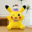 Pikachu from Pokemon Wearing Hat Soft Stuffed Plush Multiple Sizes