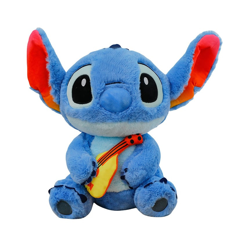 Disney Stitch with Ukulele Soft Stuffed Plush Multiple Sizes