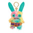 Zuru Fuggler Wave 4 Rabid Rabbit Teal Underwear Plush Keyring Keychain 12cm 4.7inches