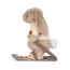 Jellycat Bashful Bunny Gold Medal Ski Outfit Soft Stuffed Plush 20cm 7.8inches
