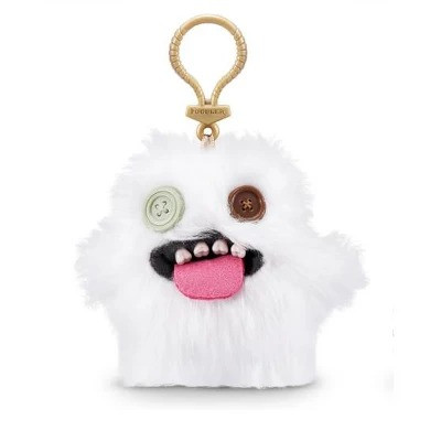 Zuru Fuggler Oogah Boogah White Plush Keyring Keychain 12cm 4.7inches
