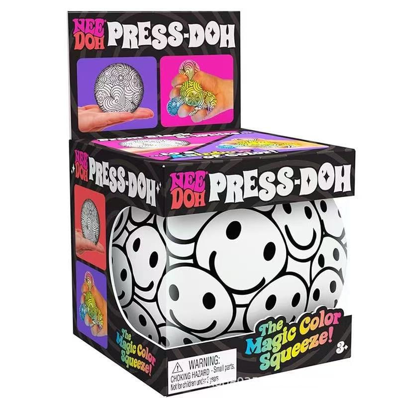 NeeDoh Press-Doh Sensory Squeeze Toy 6.35cm 2.5inches Smiley Faces