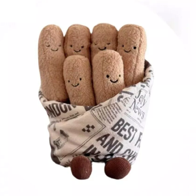 Jellycat Selfridges Exclusive Cosy Chips Soft Stuffed Plush 20cm 7.87inches