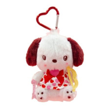 Sanrio Pochacco Valentines Keychain Plush 12cm 4.7inches