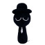 Sprunki Black Plush Toy - 20cm 0.66inches
