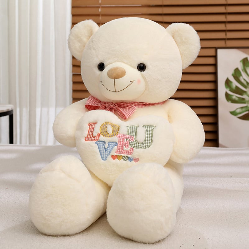 Valentines Giant Love Heart Bear Plush Multiple Sizes