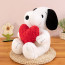 Valentines Snoopy Love Heart Plush Multiple Sizes