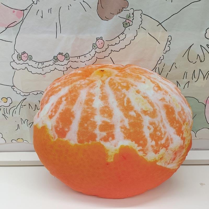 Realistic Fruit Plush Pillow 40cm 15.74inches Orange