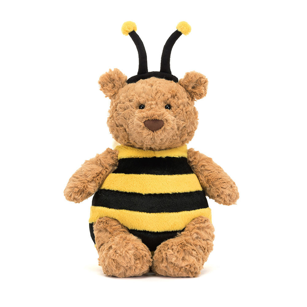 Jellycat Bartholomew Bear 'Bumblebee'Soft Stuffed Plush 28cm 11.02inches