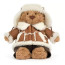 Jellycat Bartholomew Bear Alpine Outfit Soft Stuffed Plush 25cm 10inches