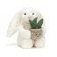 Jellycat Cream Bunny with Plant Soft Stuffed Plush 31cm 12.2inches
